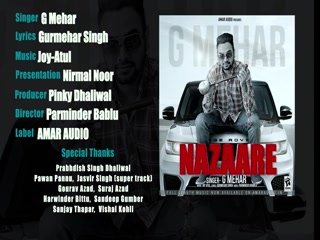 Nazaare G Mehar Video Song